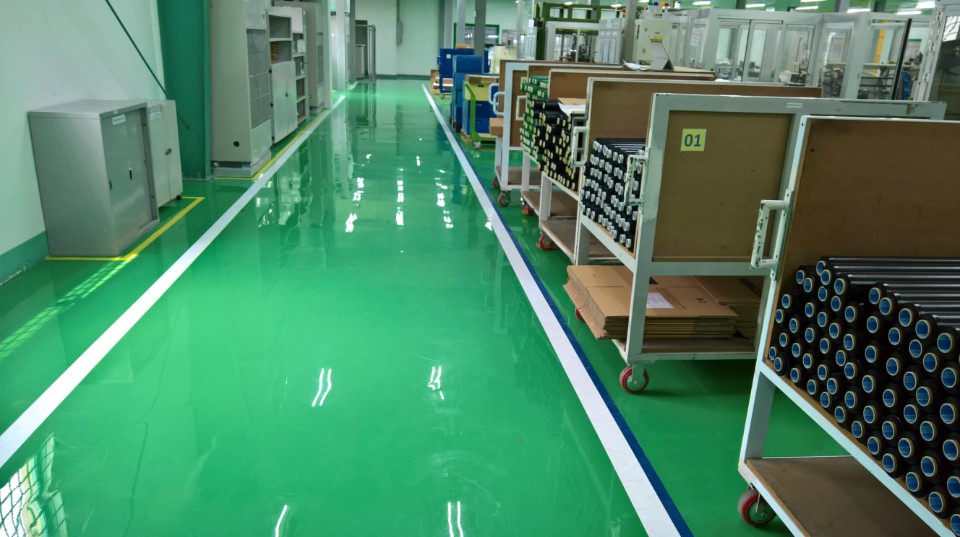 Thi công sơn kẻ vạch nhà xưởng Hải Phòng