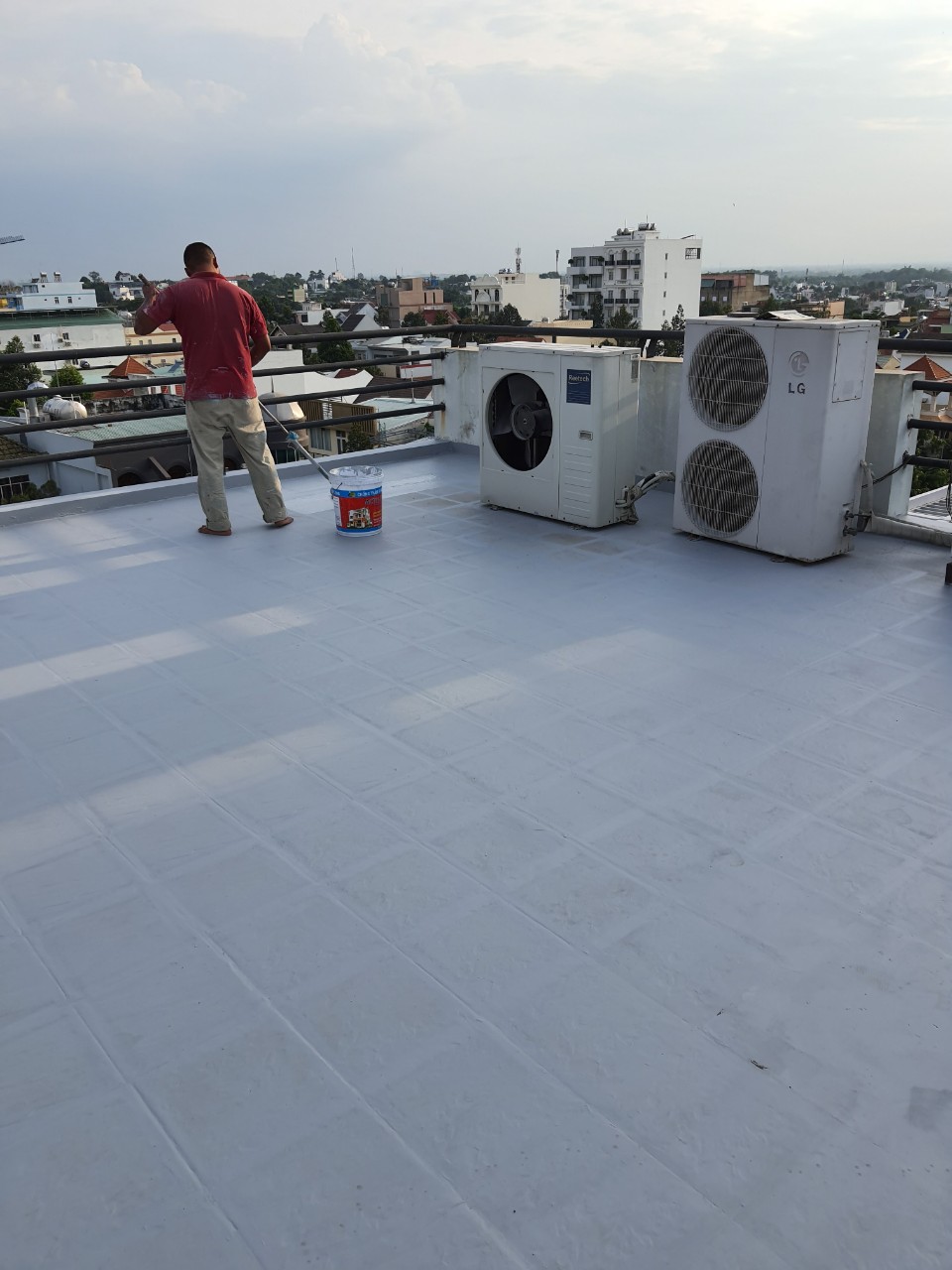 Chống mái bằng vật liệu PU và Epoxy Hải Phòng