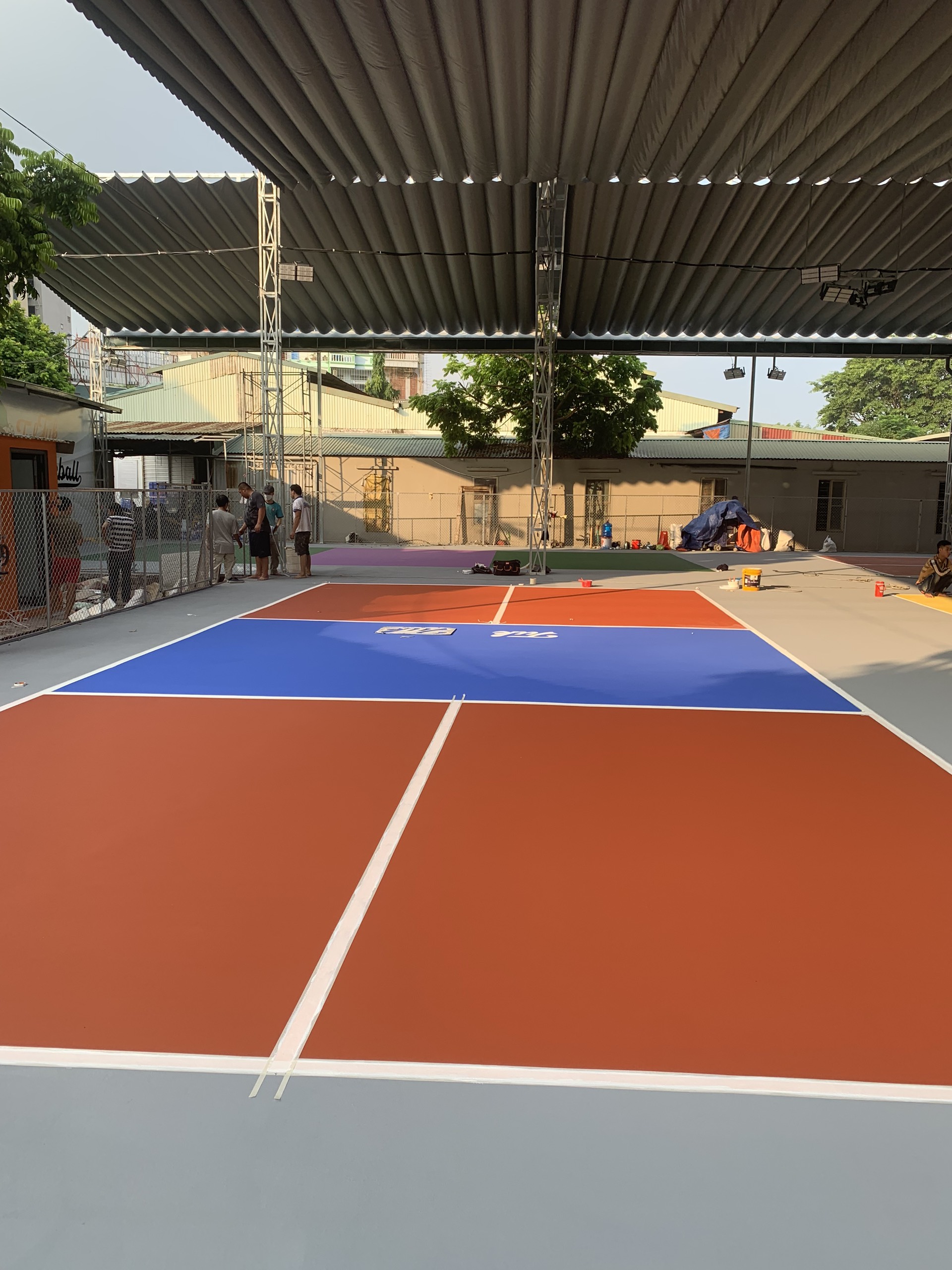Thi công sân thể thao Pickleball tại Thái Bình