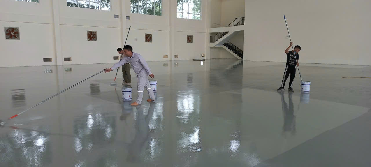 Sơn sàn vinyl chống tĩnh điện cho nhà xưởng tại Hải Phòng