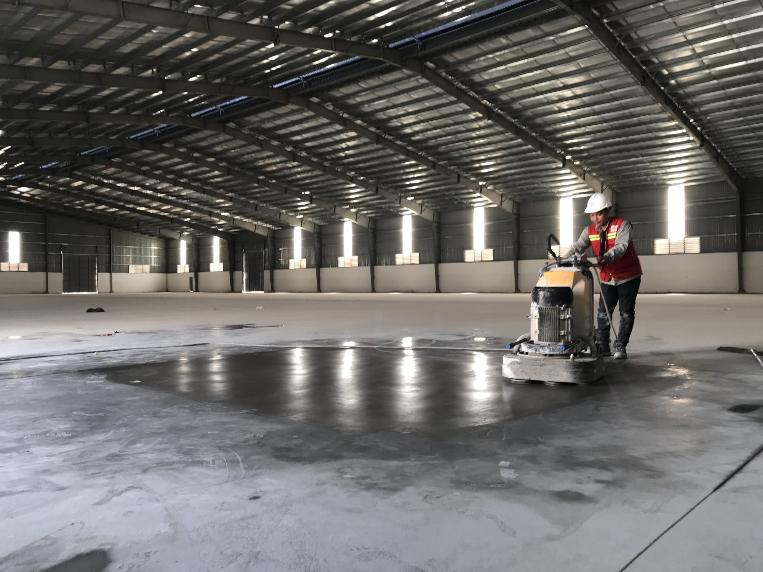 Thi công mài tăng cứng bê tông tại Quảng Ninh