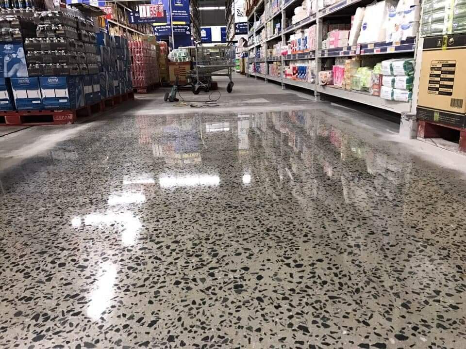 Mài sàn bê tông lộ đá tại Hải Phòng