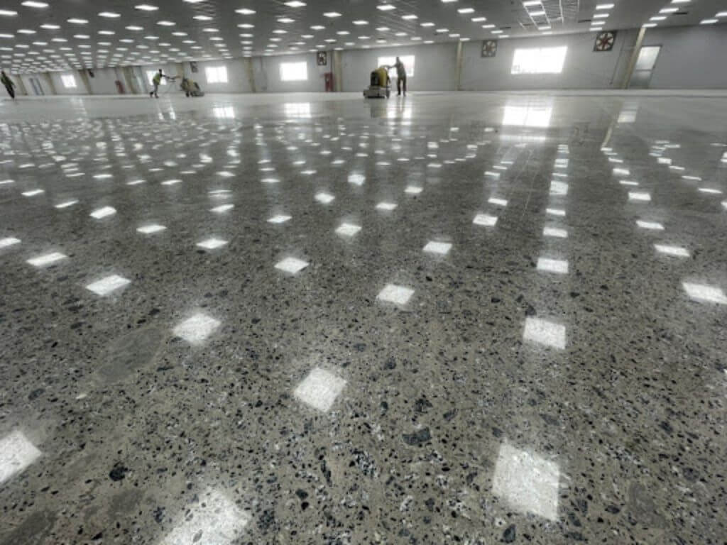 Mài sàn bê tông lộ đá nhà xưởng tại Hải Phòng