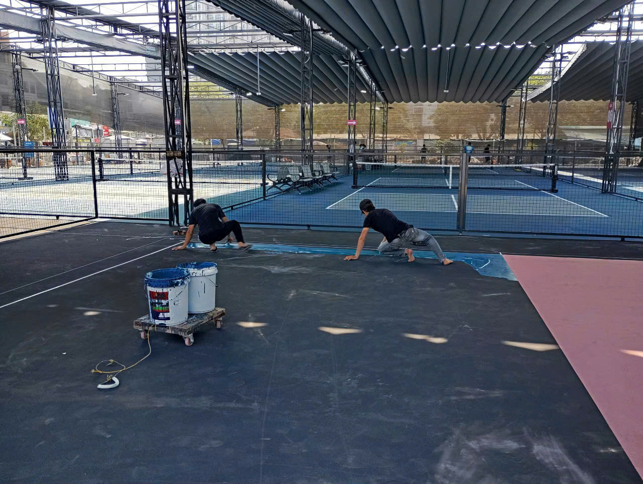 Cải tạo sân pickleball cũ Hải Phòng